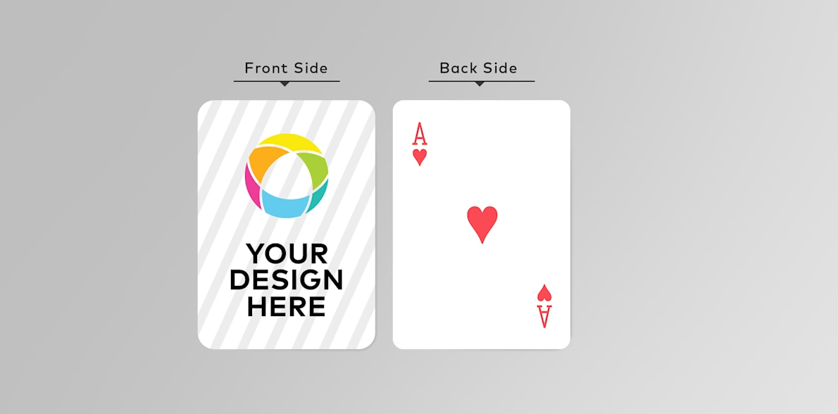 Personalised playing cards sales front and back